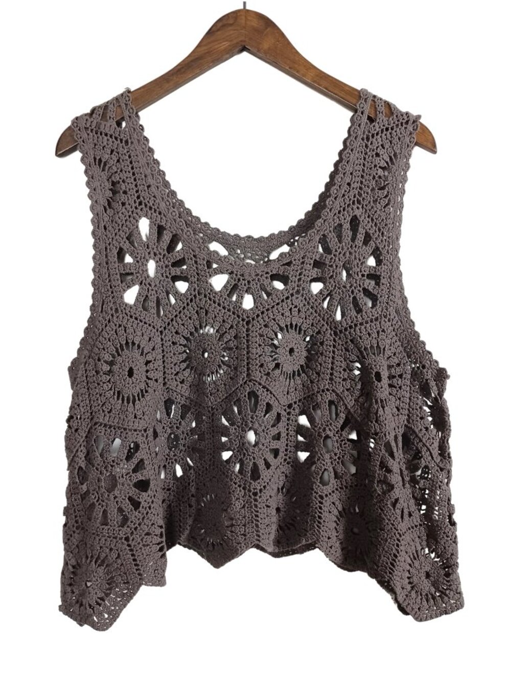 Crochet Sunburst A-line Tank Top